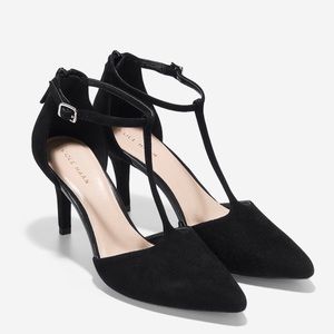 Cole Haan black suede pumps